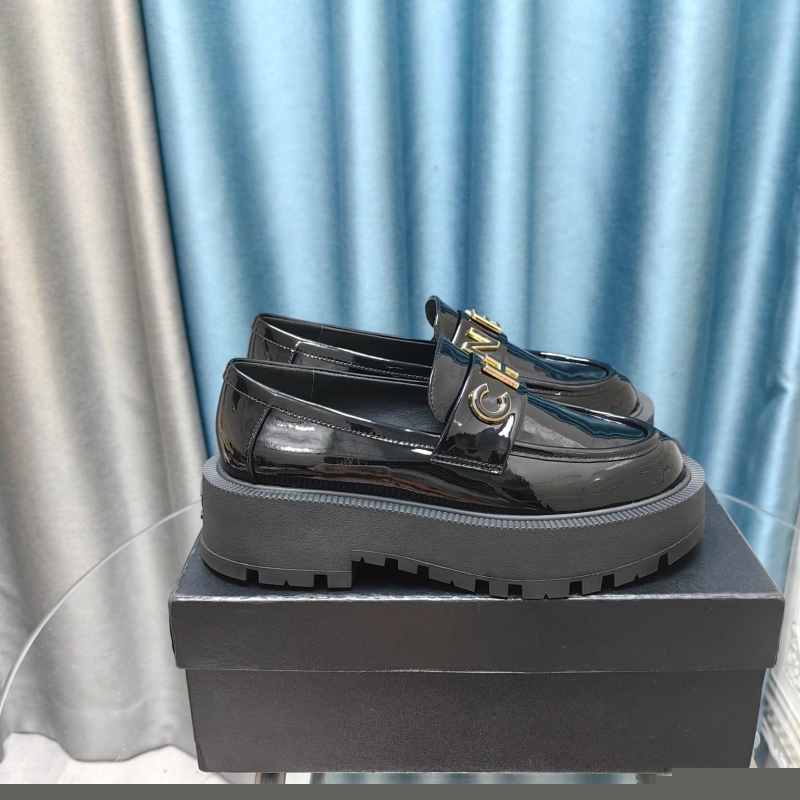 Ch*el leather shoes